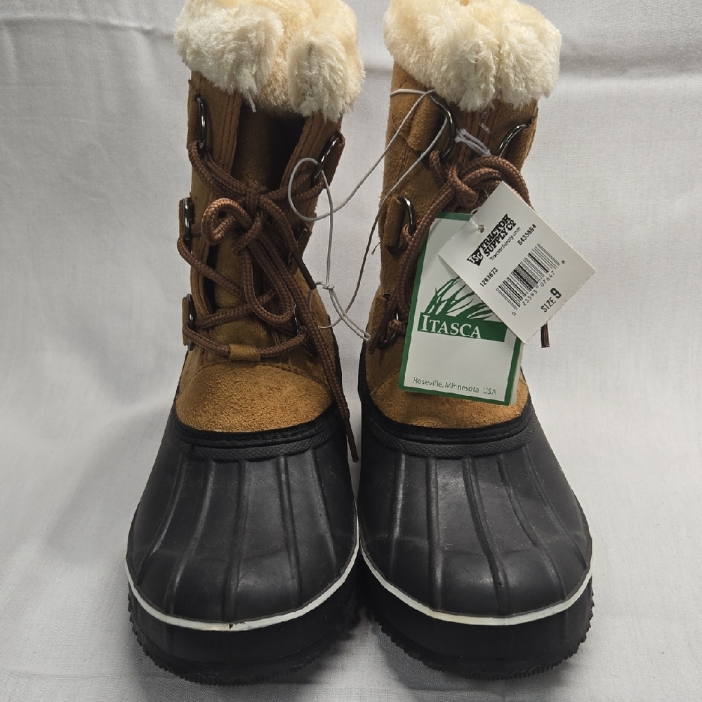 2Itasca Women's Brown and Black Snow Boots